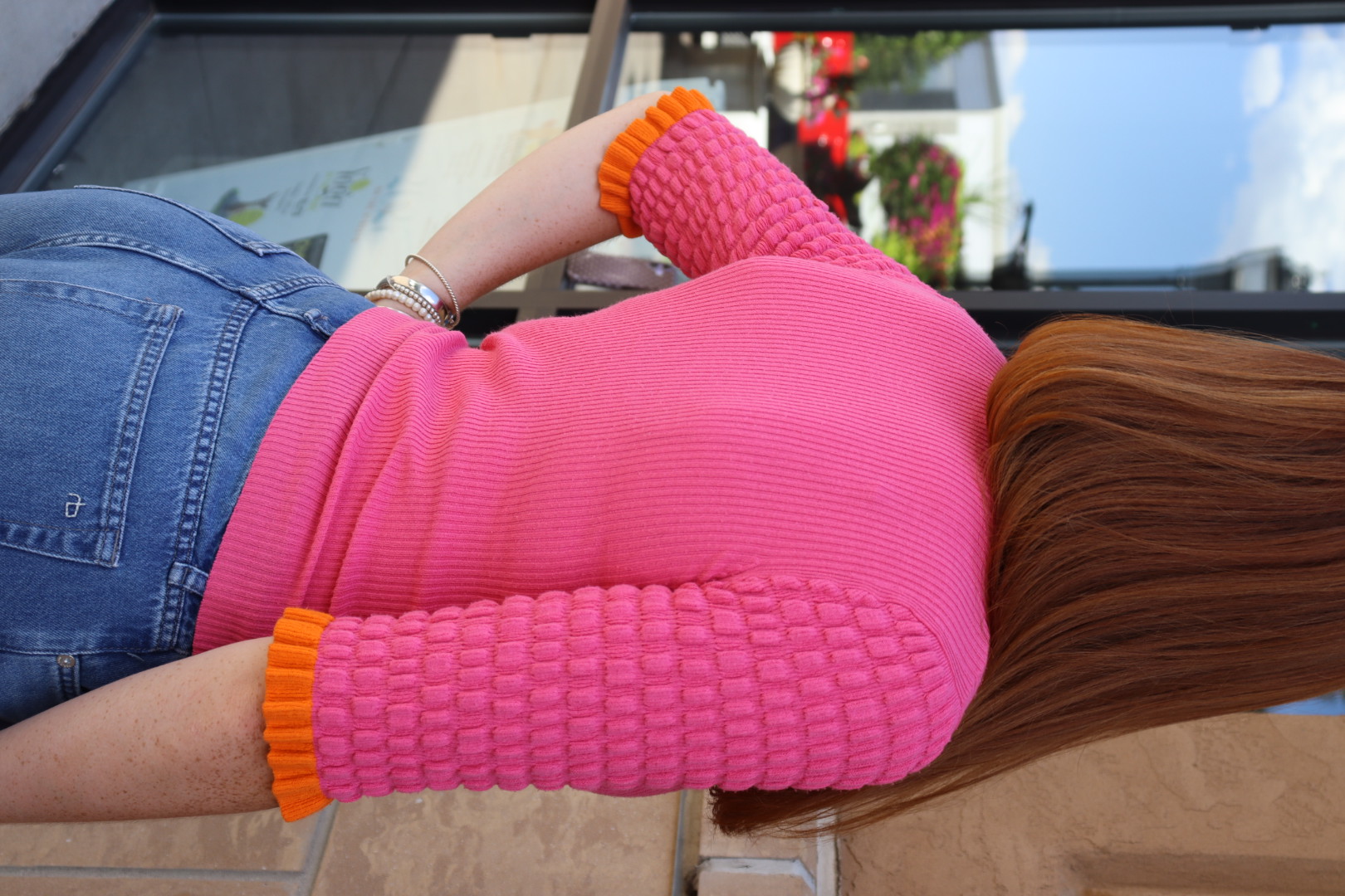 CHLOÉ PINK AND ORANGE MID-SLEEVE view 4