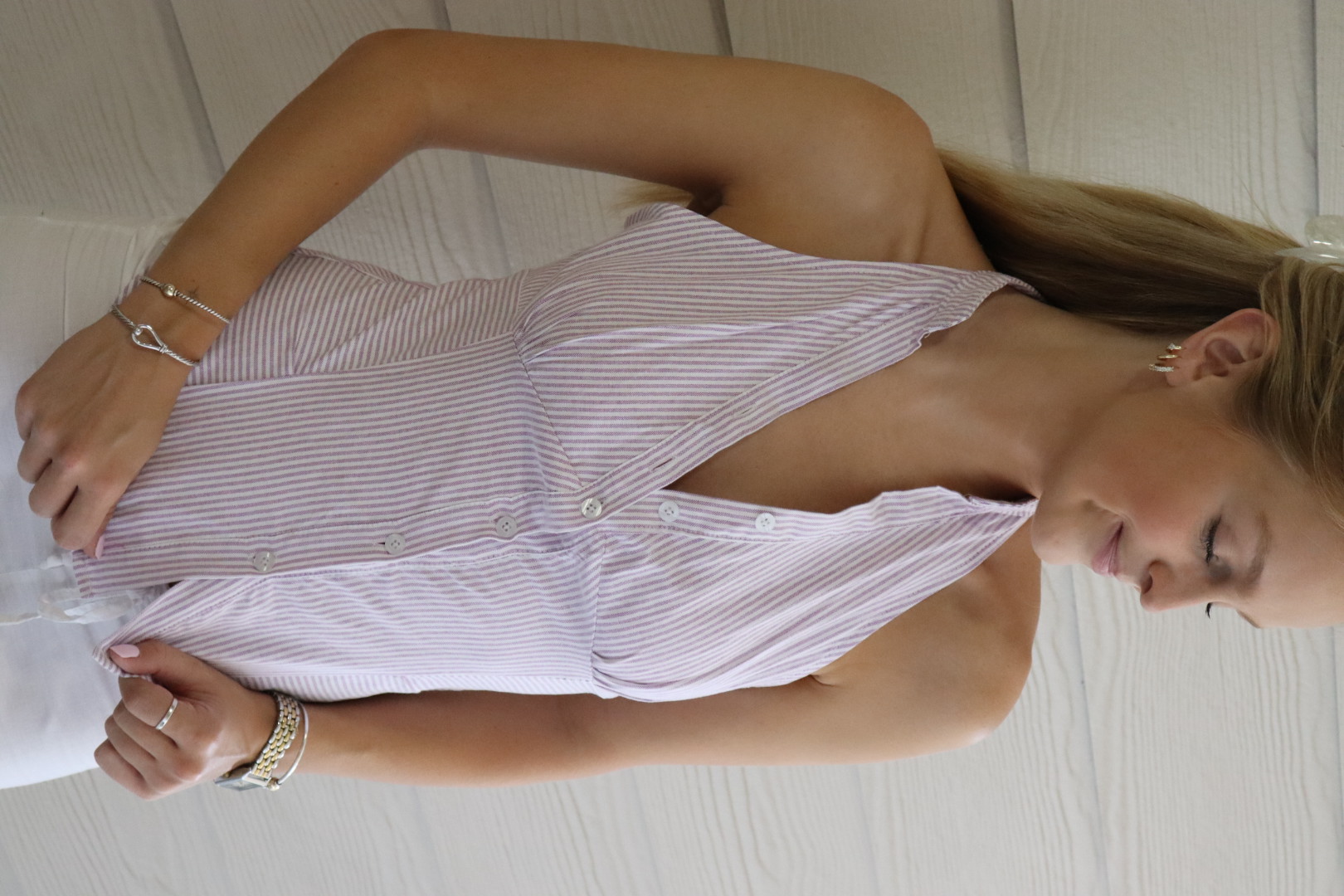 LILAC COLLARED TANK