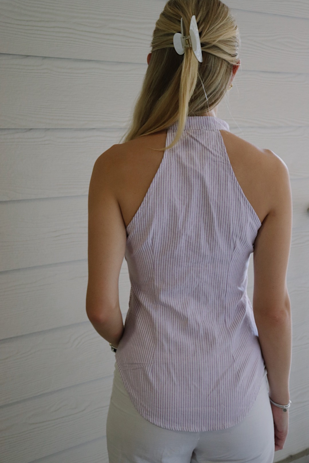 LILAC COLLARED TANK view 9